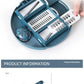 "HomeMaster Multi-Tool: Manual Ginger Grinder, Garlic Peeler & Vegetable Slicer"