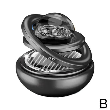 Solar-Powered Crystal Ball Car Aromatherapy Ornament – Suspended Double-Ball Perfume Diffuser Decoration My Store