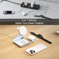 BONOLA Magnetic 3-in-1 Wireless Charging Station – 30W Fast Charger for iPhone 16/15/14/13/12 Series, Apple Watch & AirPods Pro