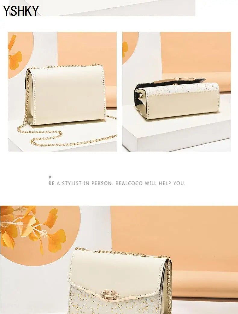 Women’s Luxury Shoulder Handbag 2023 | Korean Fashion Crossbody Chain Shopper Bag for Women