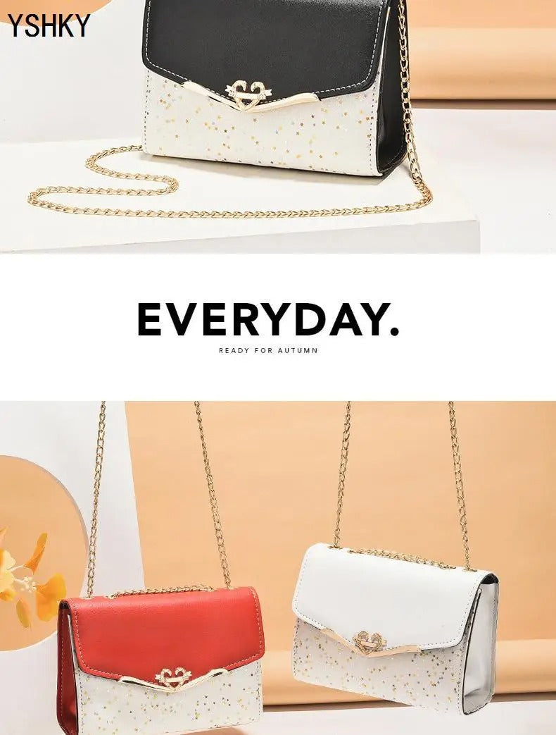 Women’s Luxury Shoulder Handbag 2023 | Korean Fashion Crossbody Chain Shopper Bag for Women