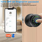 RAYKUBE Q6 Tuya BLE Smart Fingerprint Door Lock – Round Knob | Multiple Unlock Methods (Fingerprint / Password / Key / Tuya App) | US Free Delivery