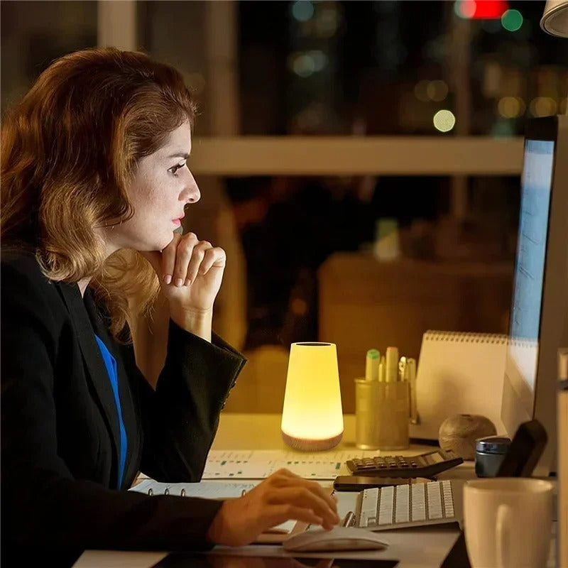 Tuya Smart WiFi Night Light – Alexa & Google Compatible | Dimmable Multi-Color Bedside Lamp