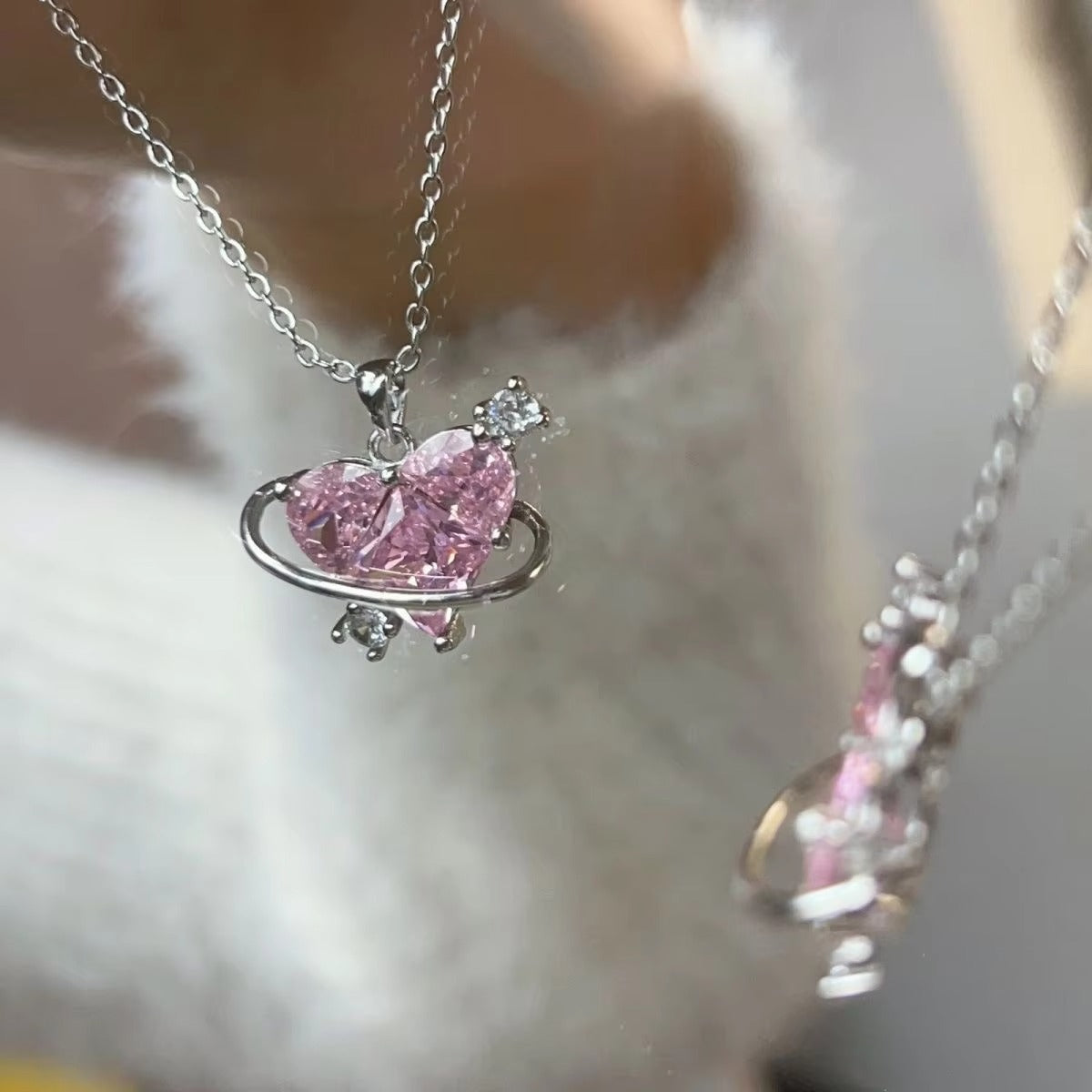 Fashion Zircon Necklace – Women’s Charm Aesthetic Clavicle Chain, Valentine’s Day Gift, Party Jewelry