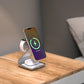 BONOLA Magnetic 3-in-1 Wireless Charging Station – 30W Fast Charger for iPhone 16/15/14/13/12 Series, Apple Watch & AirPods Pro