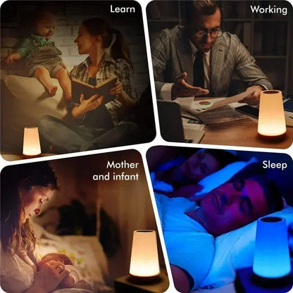 Tuya Smart WiFi Night Light – Alexa & Google Compatible | Dimmable Multi-Color Bedside Lamp My Store