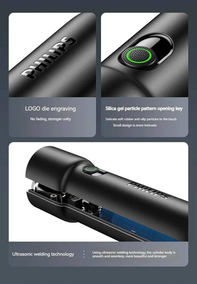 Philips 2024 Portable Rechargeable LED Flashlight – EDC Tactical Torch for Self Defense, Camping & Hiking