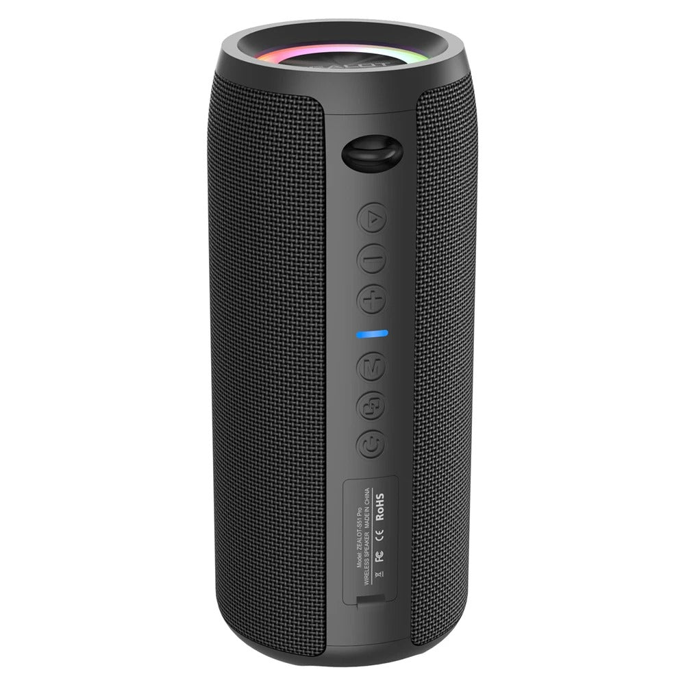 ZEALOT S51 Pro – 40W High-Power Bluetooth Speaker | 3D Stereo Bass, Portable, IPX5 Waterproof, TWS Pairing Boom Box 🎶🔊