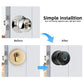 RAYKUBE Q6 Tuya BLE Smart Fingerprint Door Lock – Round Knob | Multiple Unlock Methods (Fingerprint / Password / Key / Tuya App) | US Free Delivery