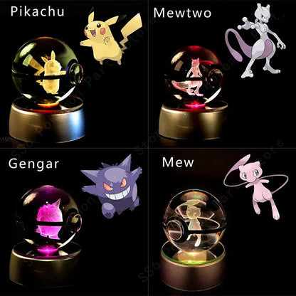 Pokémon 3D Crystal Ball LED Night Light My Store