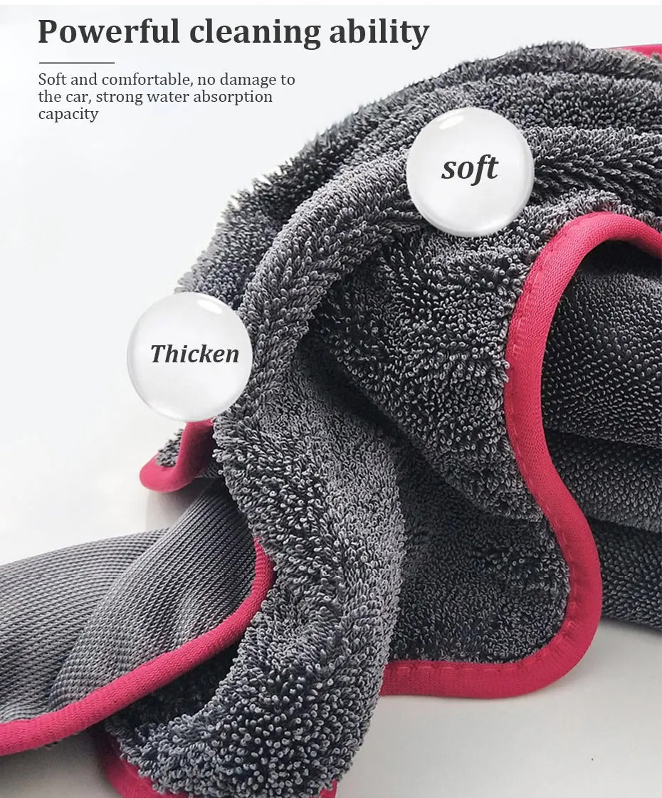 SEAMETAL 600GSM Premium Microfiber Car Wash & Drying Towel – Ultra-Absorbent, Soft, Scratch-Free Cleaning Cloth for Auto Detailing