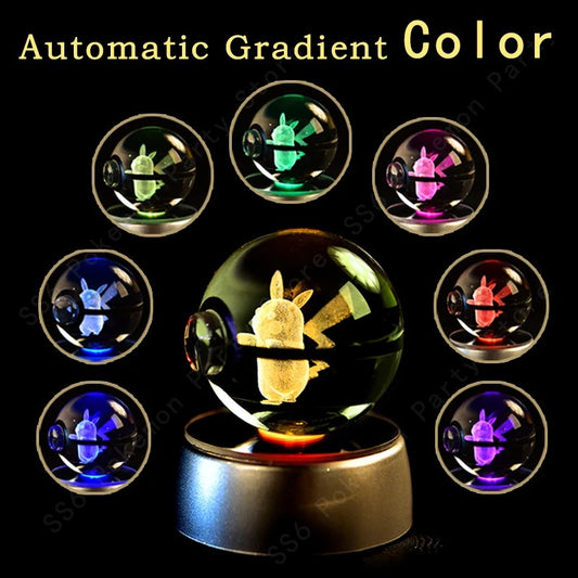 Pokémon 3D Crystal Ball LED Night Light