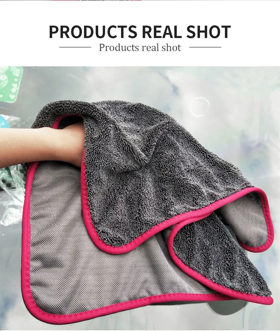 SEAMETAL 600GSM Premium Microfiber Car Wash & Drying Towel – Ultra-Absorbent, Soft, Scratch-Free Cleaning Cloth for Auto Detailing