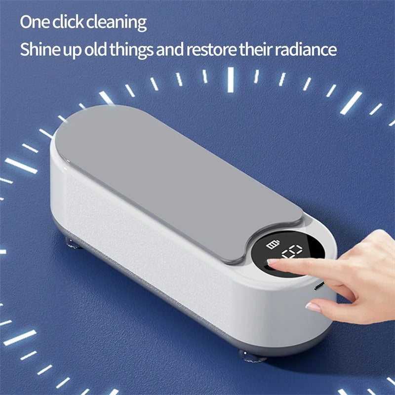 Portable Ultrasonic Jewelry & Household Cleaner – 450ml Clean Pod for Rings, Glasses, Makeup Brushes & More