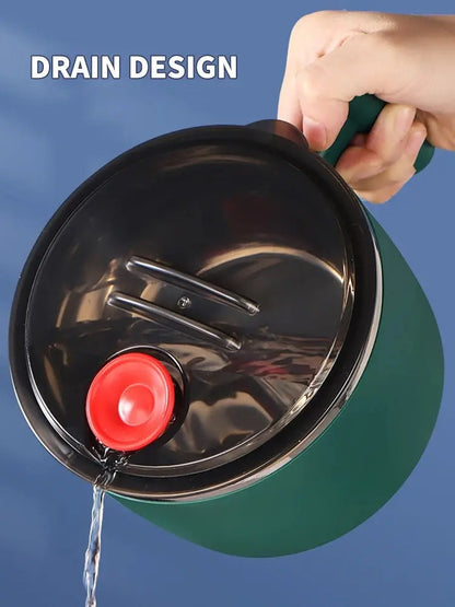 Stainless Steel Instant Noodle Bowl with Lid | Portable Sealed Drain Bowl | Kitchen Utensil & Food Storage Partner My Store