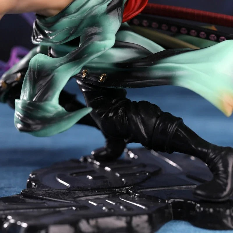 One Piece Roronoa Zoro 10CM PVC Action Figure – Three-Blade GK Anime Model Toy Collectible for Kids & Gifts”