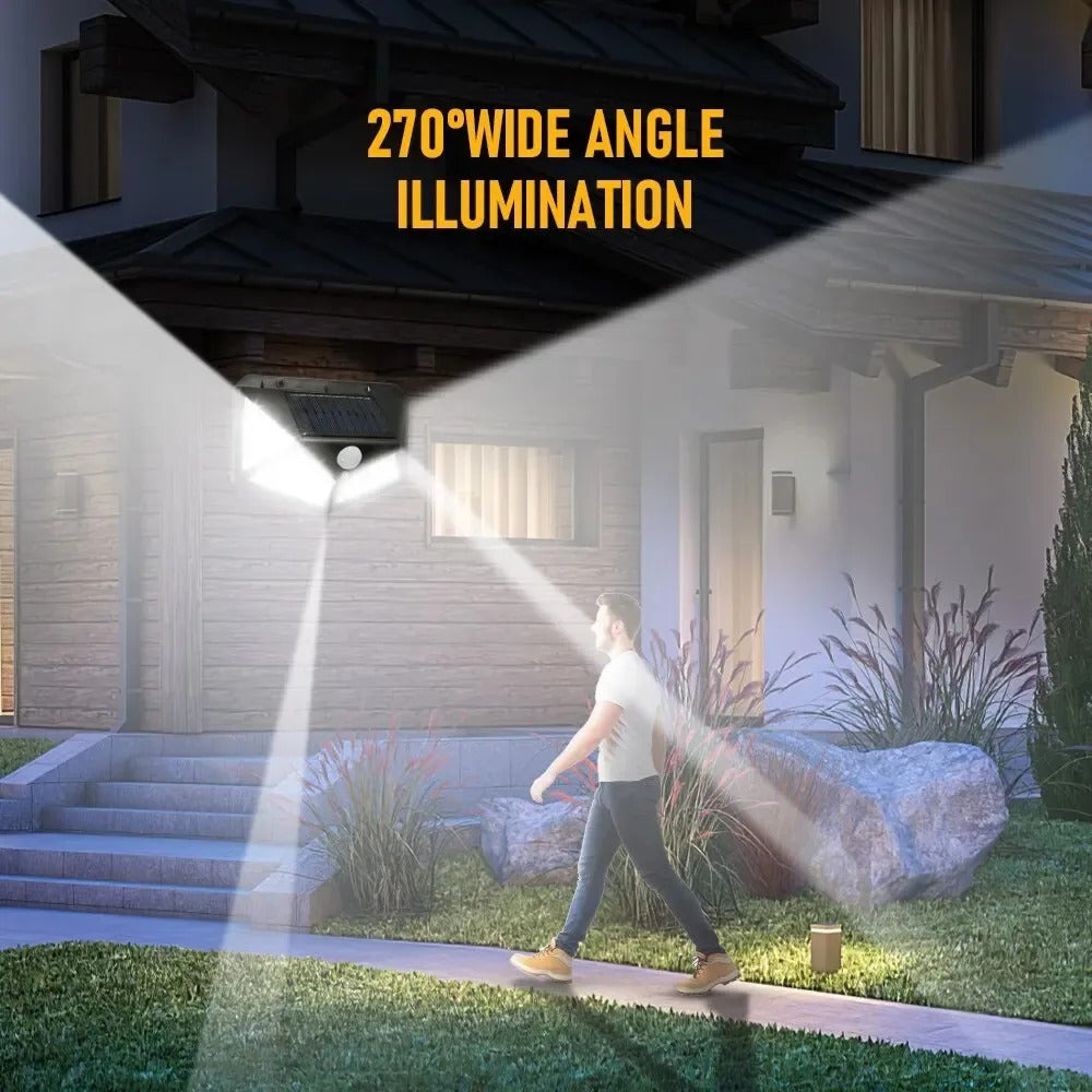 Solar-Powered LED Wall Light for Garden & Home