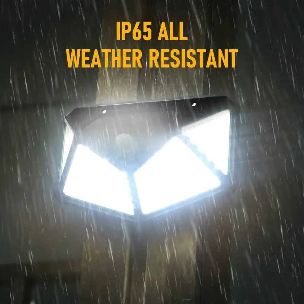 Solar-Powered LED Wall Light for Garden & Home