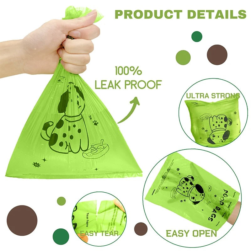Flushable & Biodegradable Dog Poop Bags – Lavender Scented | Leakproof | With Dispenser