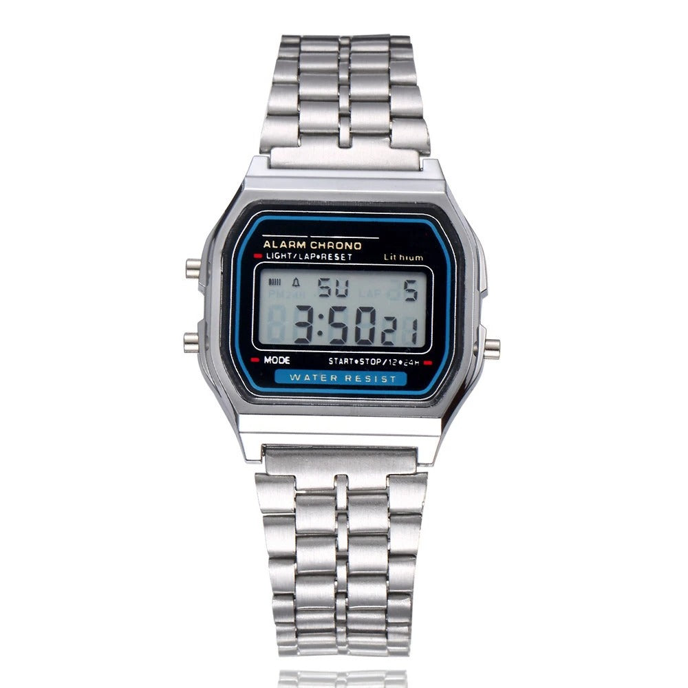 2025 Waterproof Digital LED Sports Watch – Unisex Casual Electronic Wristwatch for Men & Women