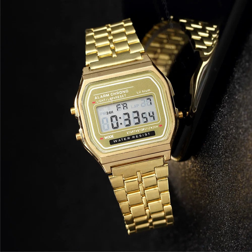 2025 Waterproof Digital LED Sports Watch – Unisex Casual Electronic Wristwatch for Men & Women