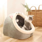 Comfortable Cat Sleeping Bed | Semi-Enclosed