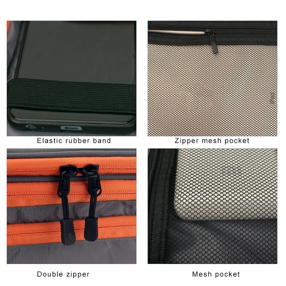 Multi-Layer Electronic Accessories Organizer Bag – Portable Travel Cable Storage Case for iPad, Chargers & Gadgets