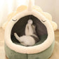 Comfortable Cat Sleeping Bed | Semi-Enclosed