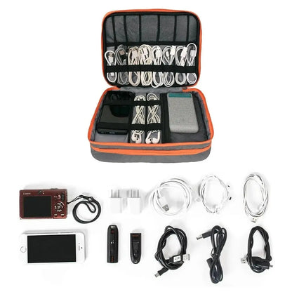 Multi-Layer Electronic Accessories Organizer Bag – Portable Travel Cable Storage Case for iPad, Chargers & Gadgets My Store