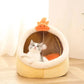 Comfortable Cat Sleeping Bed | Semi-Enclosed