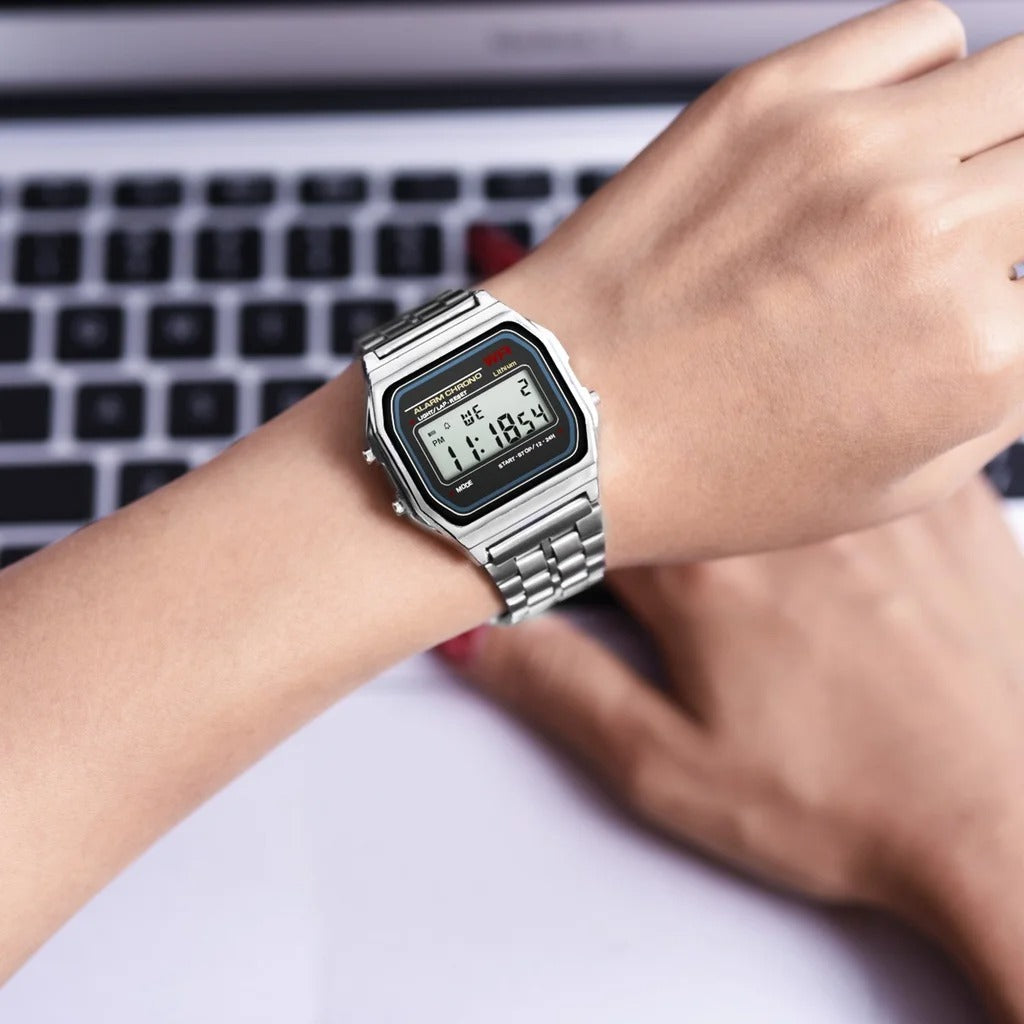 2025 Waterproof Digital LED Sports Watch – Unisex Casual Electronic Wristwatch for Men & Women