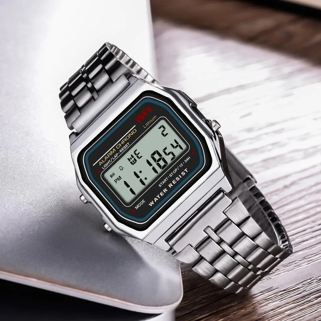 2025 Waterproof Digital LED Sports Watch – Unisex Casual Electronic Wristwatch for Men & Women