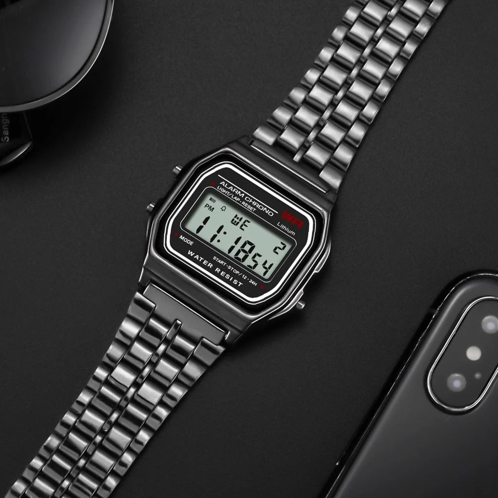 2025 Waterproof Digital LED Sports Watch – Unisex Casual Electronic Wristwatch for Men & Women