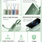 10000mAh 45W Power Bank – Built-in USB-C Cable, Two-Way Fast Charging & LCD Display