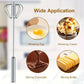 Semi-Automatic Stainless Steel Whisk & Egg Beater – Push-Down Manual Mixer for Kitchen Baking