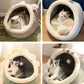 Comfortable Cat Sleeping Bed | Semi-Enclosed