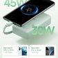10000mAh 45W Power Bank – Built-in USB-C Cable, Two-Way Fast Charging & LCD Display