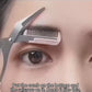 Stainless Steel Eyebrow Trimming Scissors with Built-in Comb – Precision Grooming Tool for Perfectly Shaped Brows