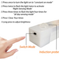 Wireless Motion Sensor LED Under Cabinet Light - USB-C Rechargeable Closet & Kitchen Night Lamp