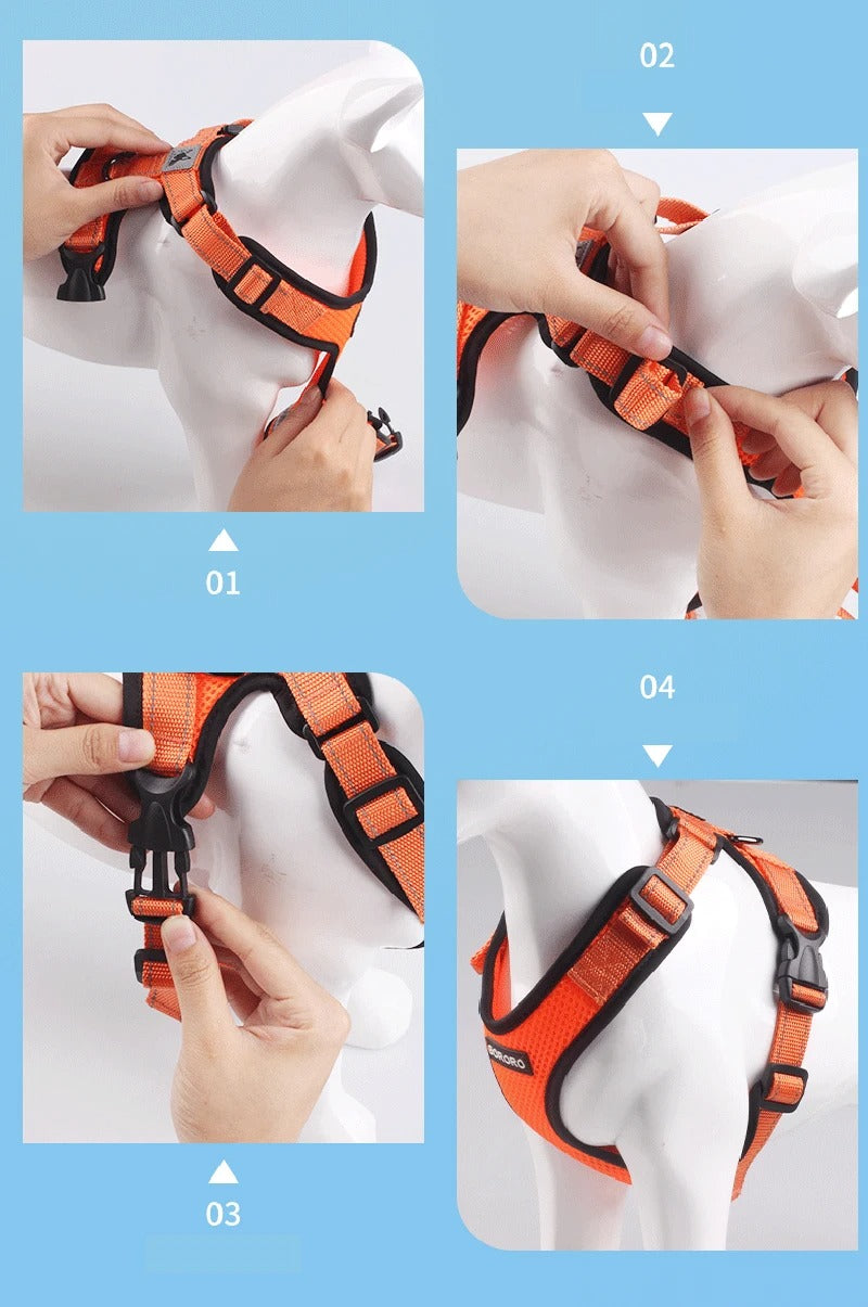 Summer Reflective Puppy Medium Dog Harness for Small Dogs Mesh Padded Chihuahua Yorkies Harnesses Mascotas Accessories Supplies