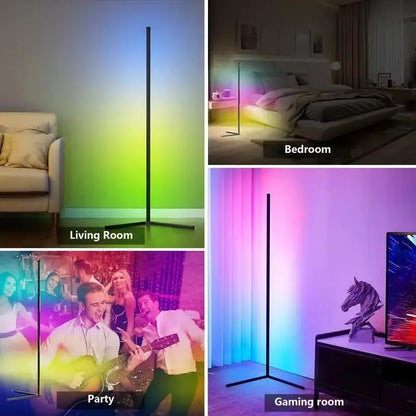 RGB LED Corner Floor Lamp My Store