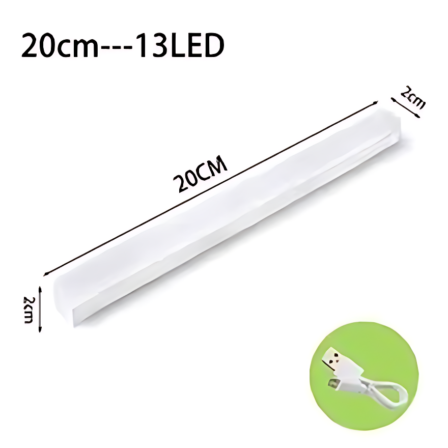 Wireless Motion Sensor LED Under Cabinet Light - USB-C Rechargeable Closet & Kitchen Night Lamp