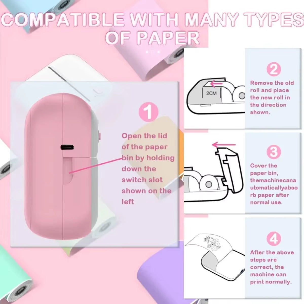 Gotoogo Portable Bluetooth Thermal Photo Printer