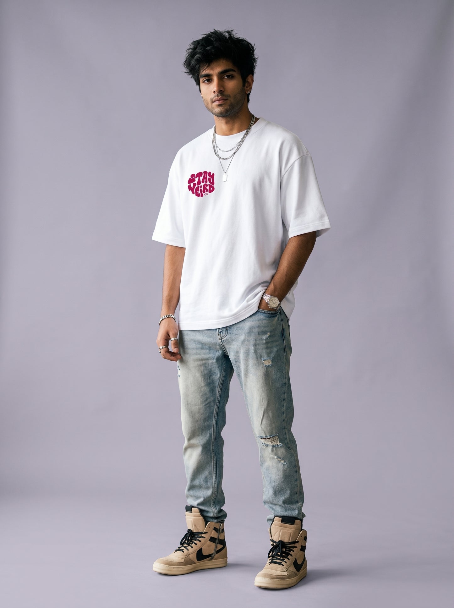 STAY WIERD Unisex Oversized Standard T-Shirt